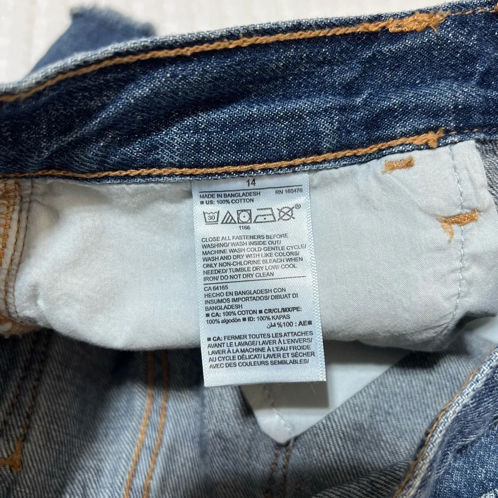 Old Navy Distress Lace Trim Denim Jean Shorts